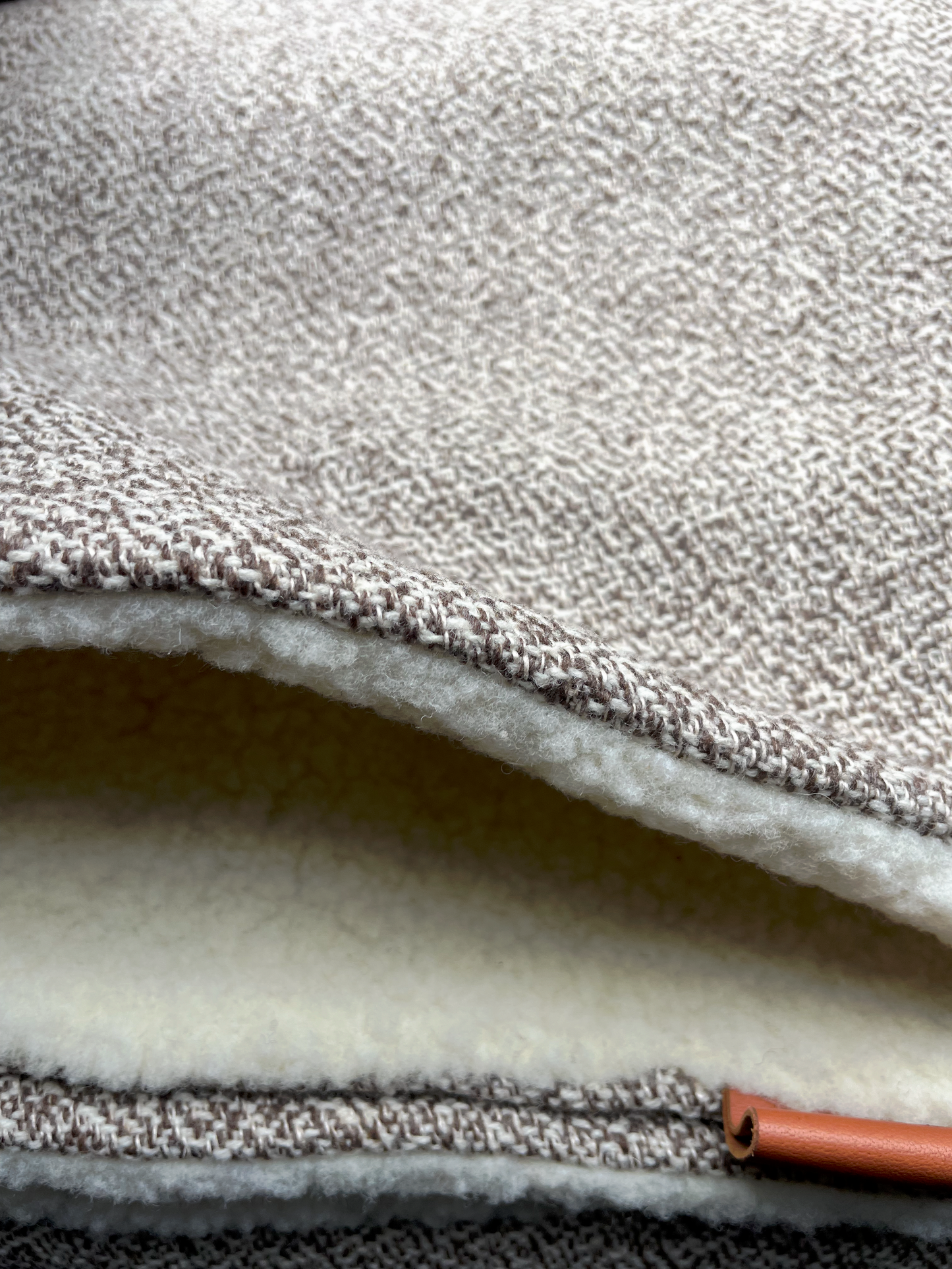 Tissu bure vintage laine et chanvre