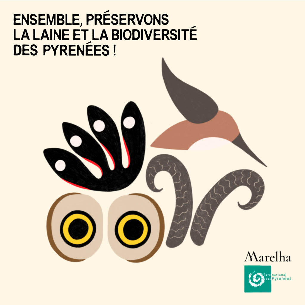 Marelha & Le Parc national des Pyrénées, collaboration, laine et biodiversité des Pyrénees