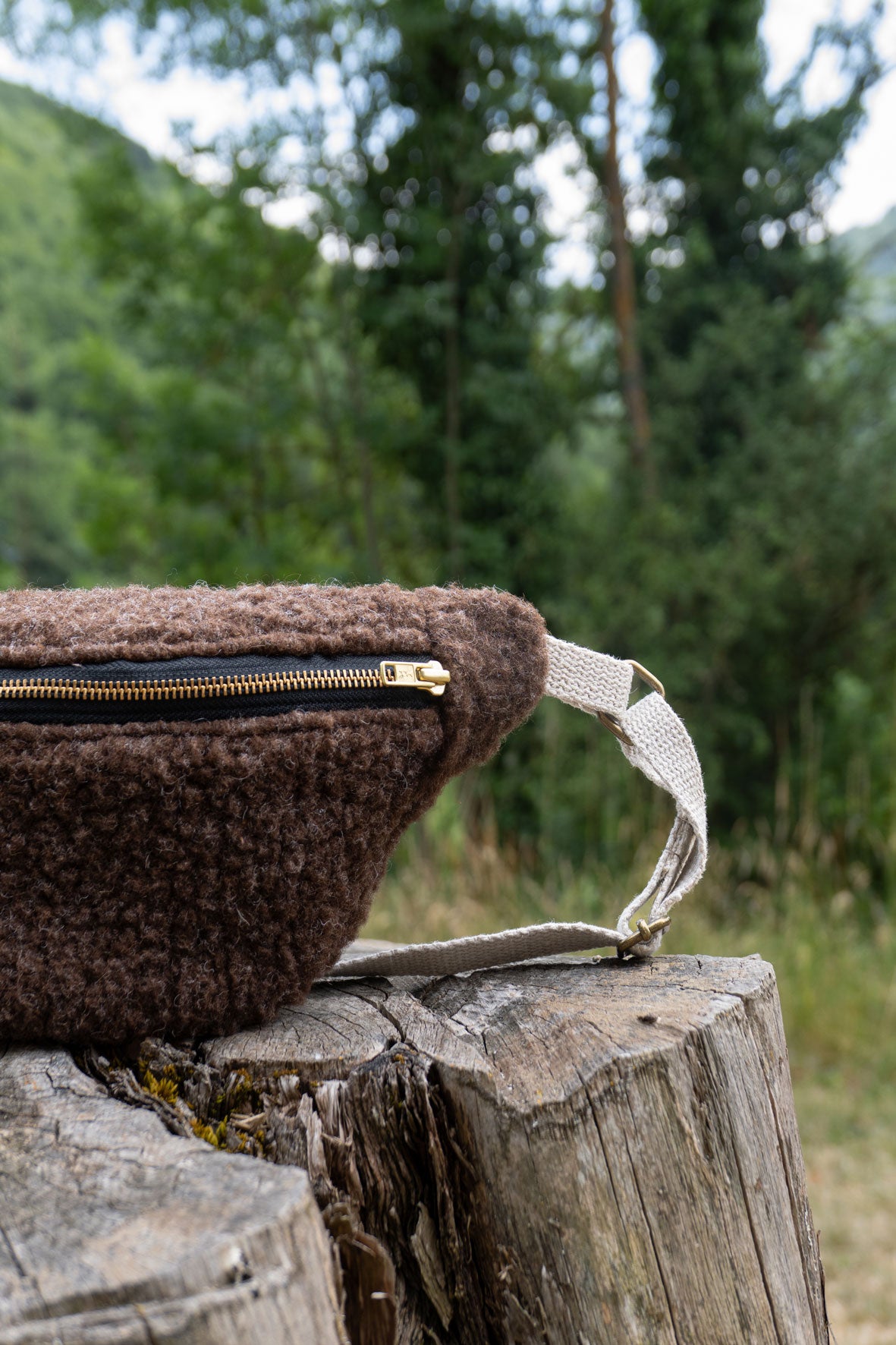 Sac banane en laine