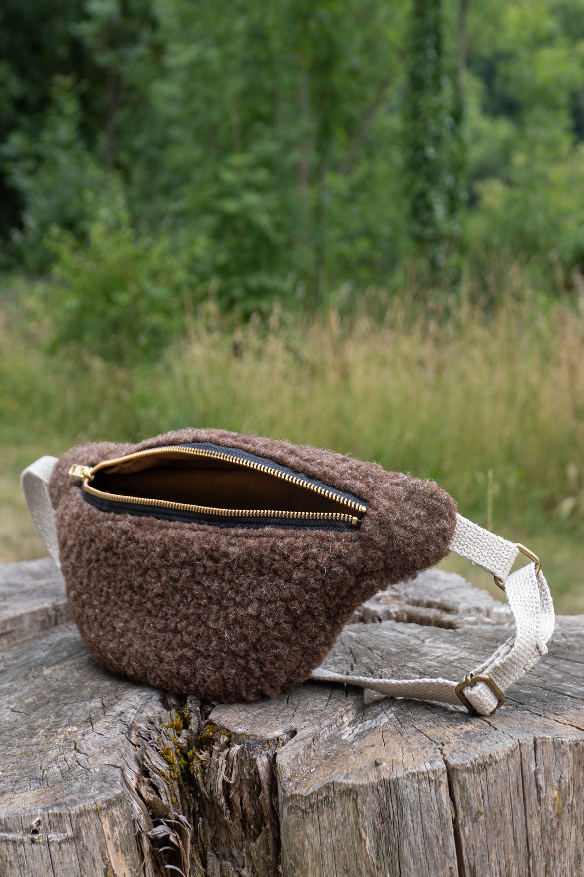 Sac banane en laine